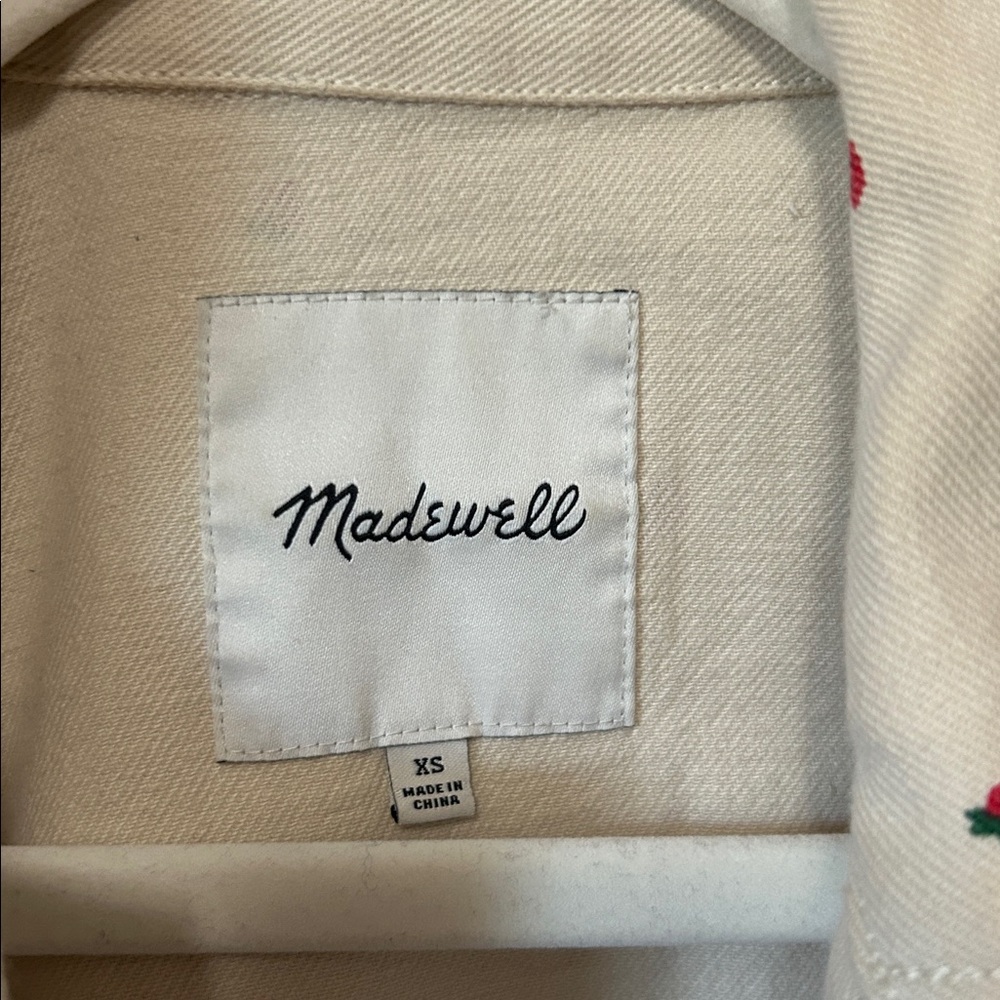 Madewell strawberry canvas jacket - Picture 3 of 7